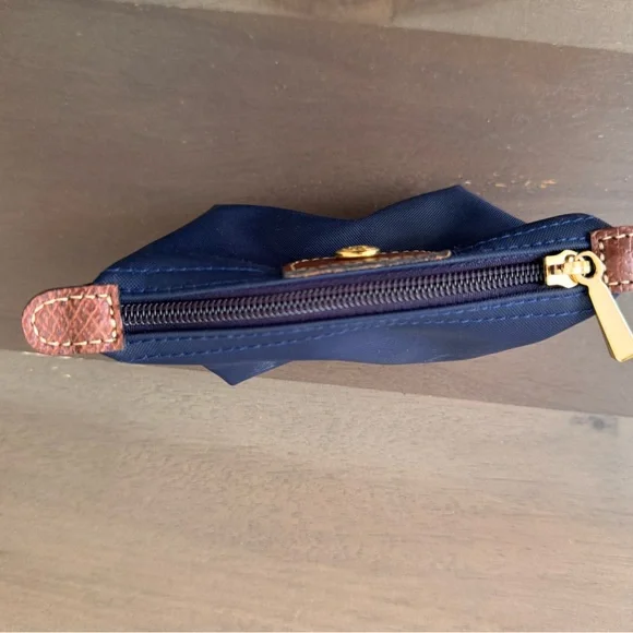 Longchamp Navy and Brown Coin Pouch - Picture 6 of 7